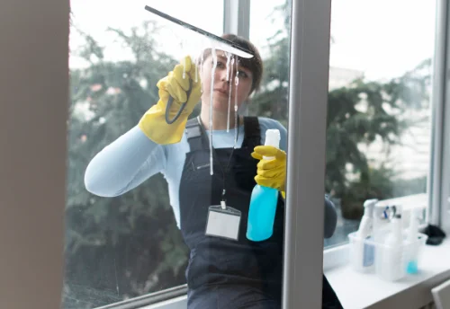 Nettoyage de vitres intérieures et extérieures aux Bordes